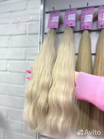 Натуральные волосы для наращивания 60см