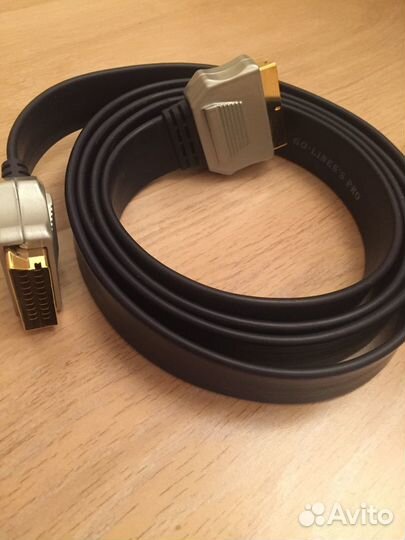 Кабель Scart-scart GO-Lines’s PRO полный 2м