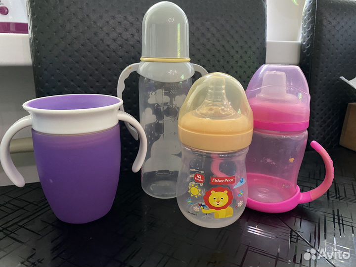 Поильник и 3 бутылочки