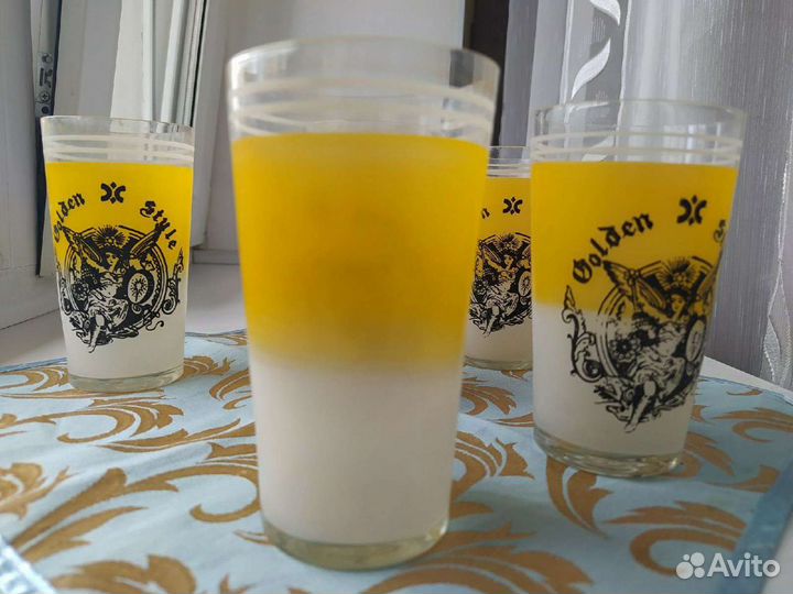 Стаканы, фужеры три комплекта