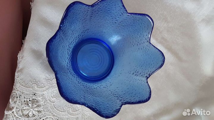 Конфетницы из цветного стекла времен СССР