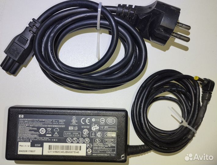 Зарядное устройство для ноутбука HP, 18.5V 3.5A