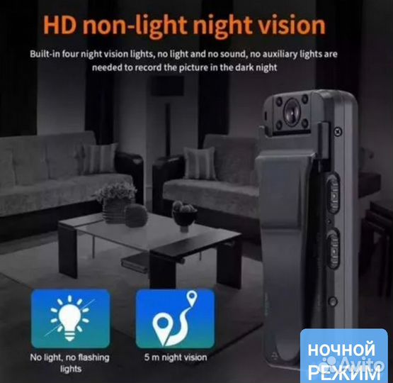 Мини камера нагрудная