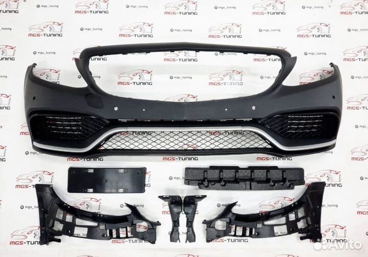 Бампер в стиле C63 AMG на C-Class W205 13-18