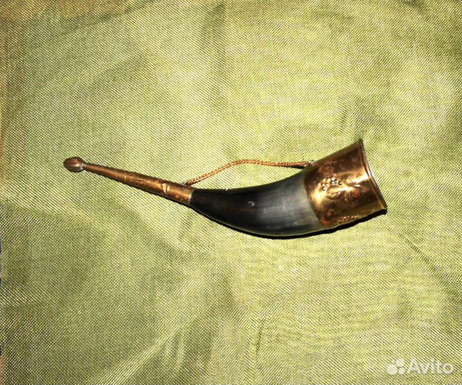 Новый винный рог медный