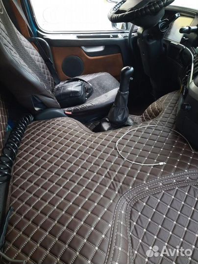 3Д коврики из экокожи volvo fm 2007