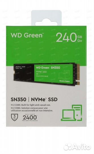 WD Green SN350 240 гб SSD M.2 накопитель