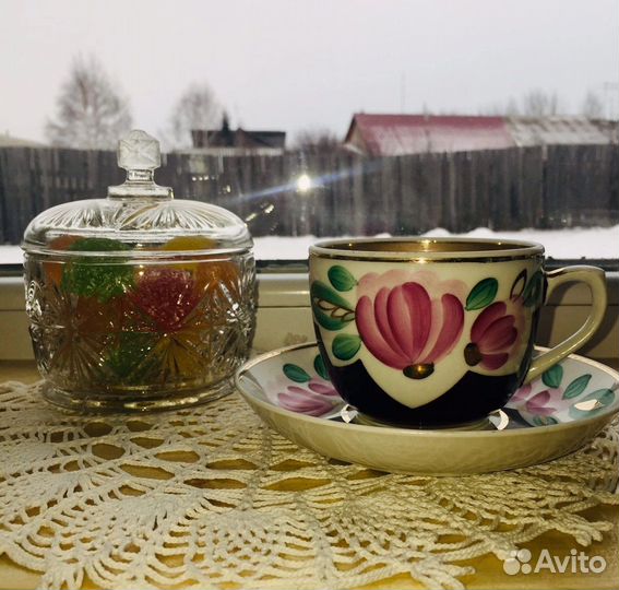 Чпйные пары, сахарница. СССР