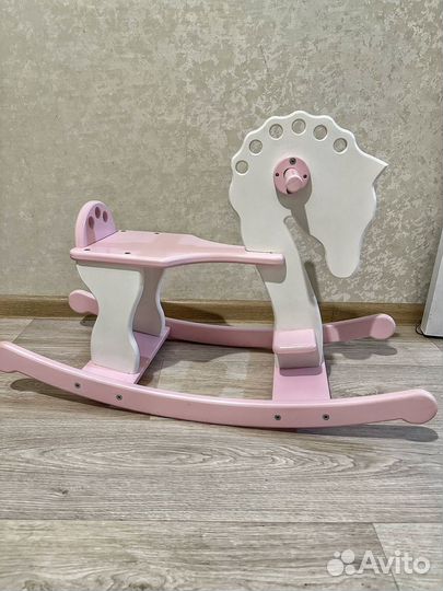 Лошадка качалка деревянная