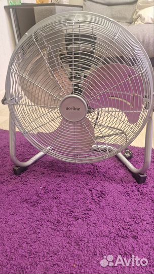 Вентилятор напольный навесной Aceline FFJ-90 серый