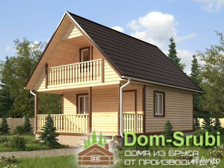 Болохово-Хорошая надёжная Баня из бруса Б-25 (6х8)