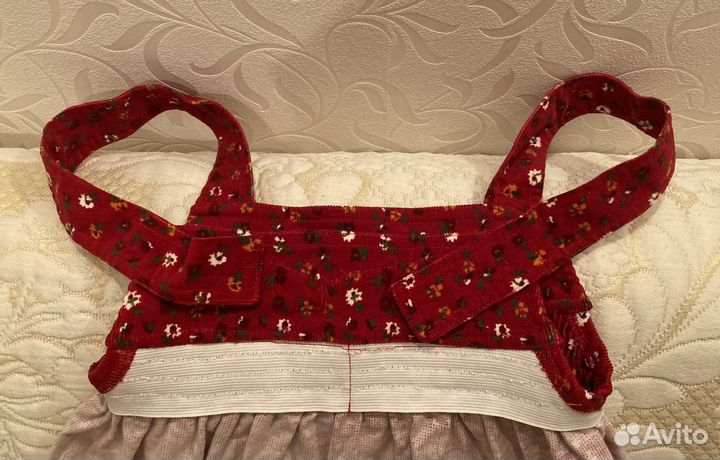 Сарафан бордовый вельвет рост 104