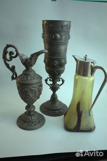 Кувшин. Кубок. Лётц. Арт Нуво. Антиквариат