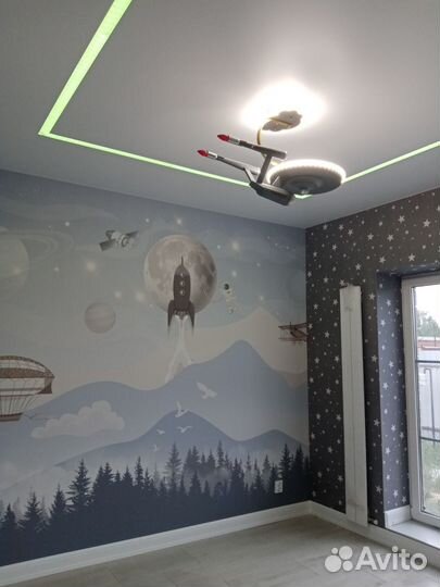 Поклейка обоев