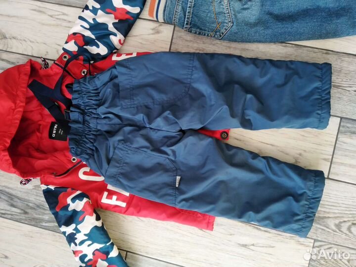 Костюм и утеплённые джинсы