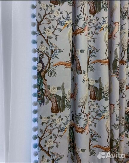 Шторы с принтом