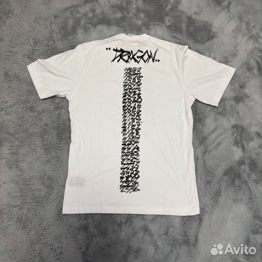 Vetements Hieroglyphic Tee White Dragon