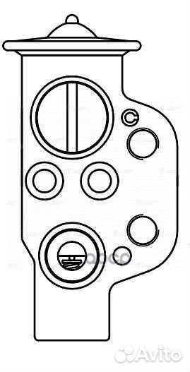 Клапан расш. кондиционера (трв) для а/м VW Polo
