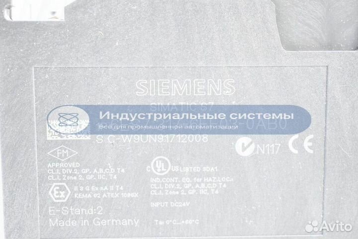 Контроллер Siemens S7-300 6ES7317-6FF03-0AB0