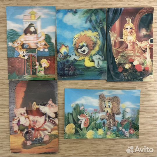 Стерео календарики переливные СССР