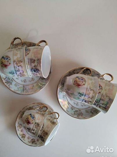 Кофейный и чайный набор по 6 штук Madonna