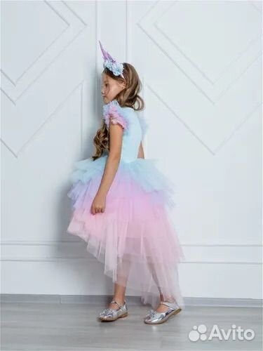 Платье единорожка 128