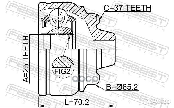 ШРУС внешний перед прав/лев BMW 5 F10/F11/F