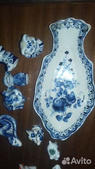 Гжель Фигурки, посуда