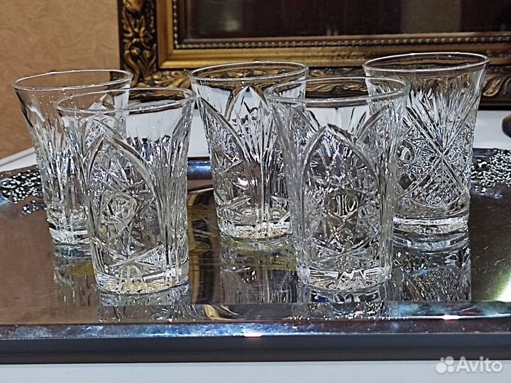 Стопки хрустальные СССР