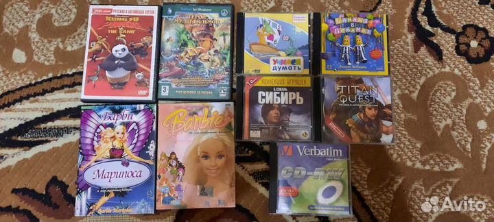 Мультики, игры(на дисках)