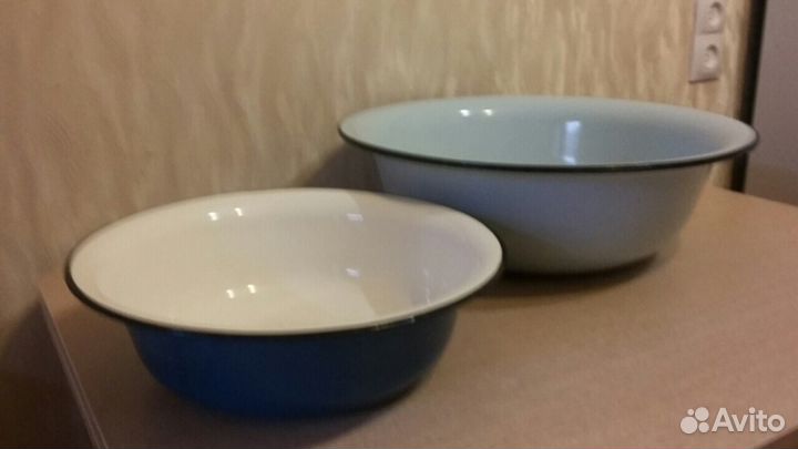 Эмалированные тазы новые и б/у