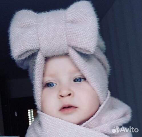 Комплект шапка чалма и шарф снуд