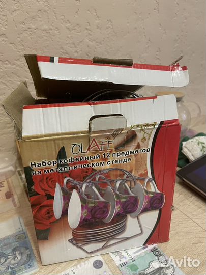 Кофейный сервиз, 6 кружек, 6 блюдцев