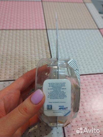 Соска на бутылочку Avent 6