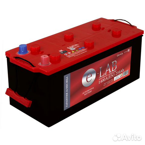 210Ah Аккумулятор 12В 6ст-210.4 E-LAB 1400A