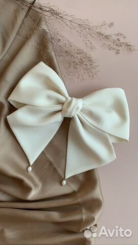 Бант для волос на заколке автомат