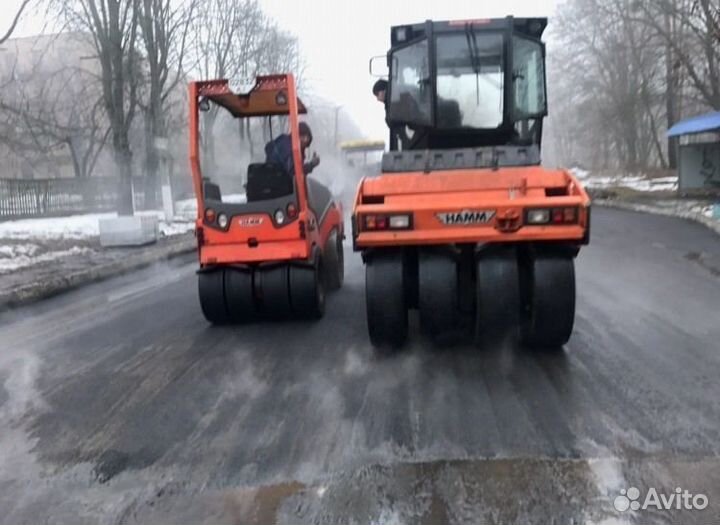 Асфальтирование, укладка асфальта, благоустройство