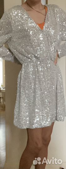 Платье с пайетками 46 48