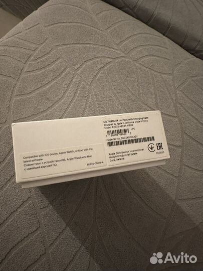 Коробка наушники airpods 2