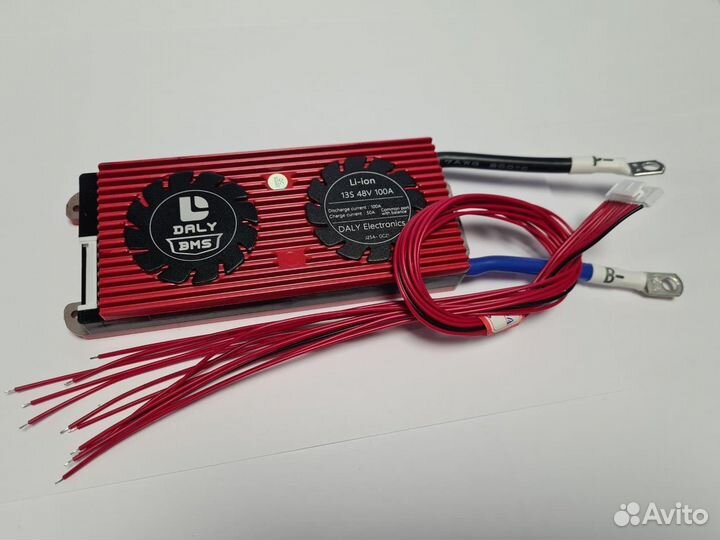 Плата контроля BMS Li-ion 13S 48V 100A
