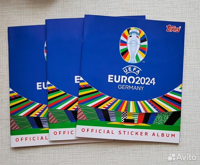 Topps Евро 2024 Альбомы Пакетики Блистеры