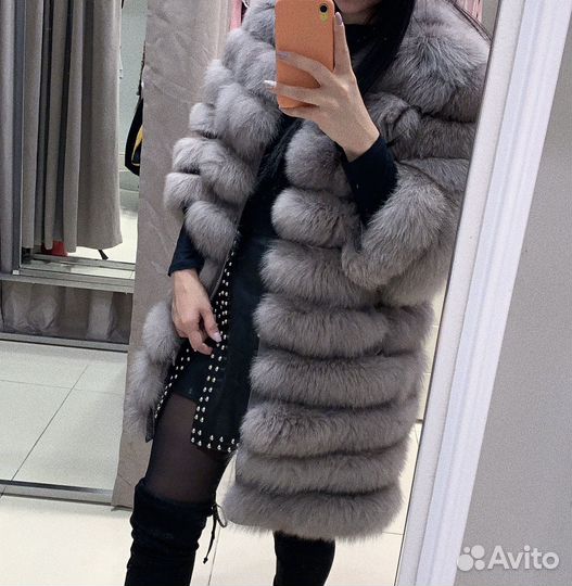 Шуба из песца