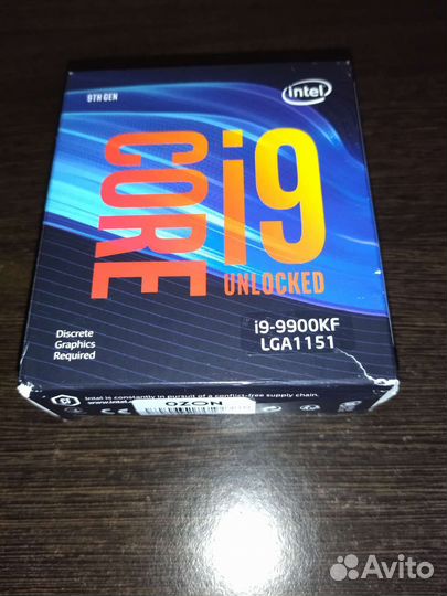 Процессор Intel core i9 9900KF BOX LGA1551v2