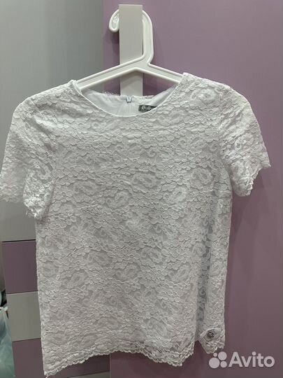 Школьная блузка с коротким рукавом 152-158