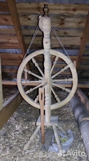 Прялка деревянная старинная