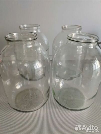 Стеклянные банки б/у 1 л, 3 л