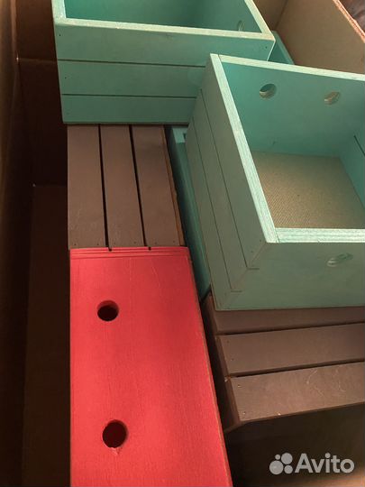 Корзинки Ящики деревянные фанерные для флористики