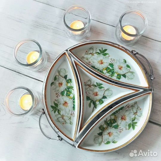 Менажницы на металлической подставке