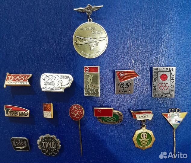 Набор значков Олимпиада 1964 Токио