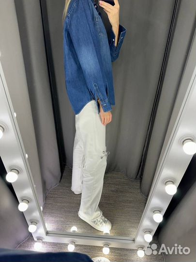 Джинсовая рубашка brunello cucinelli s-m-l